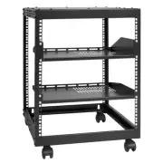 12U Adjustable Open Frame Server Rack Wall Mount or Free Standing AV Rack with