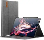 [INFILAND] Galaxy Tab S10/S9/S8 Ultra 14.6 Inch Case, Multi-Angle Stand Cover Compatible With Samsung Galaxy Tab S10/S9/S8 Ultra Tablet [Auto Wake/Sleep], Gray