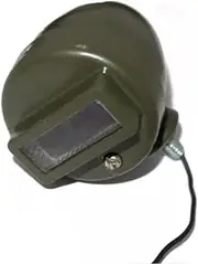 One Blackout Cat Eye Marker Light With 12 Volt Bulb Compatible With Wwii Willys Indian Bike