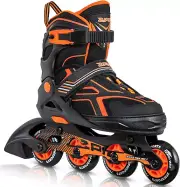 Torinx Green Boys Adjustable Inline Skates, Fun Beginner Roller Skates for Kids,