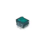 GA98810 C1353VQNAC Arcolectric Switches Rocker Switch , DPST , Illum Green