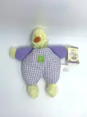 NWT Bunnies By The Bay Duck Flower Patch Purple Seersucker Body Plush 8.5" 2002
