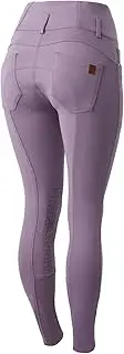 [HORZE] Women's Tara High Waist Silicone Knee Patch Horse Riding Breeches