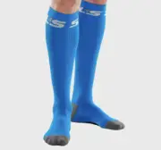 SLS3 FCX Compression Socks S/M Blue 20-30 mmHg Knee High Support 2 Pairs New