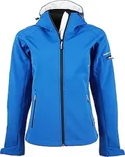 [Tee Jays] Fashionable women's softshell jacket with hood, 6,000 mm, colour: sky blue, size: S, sky blue, Small