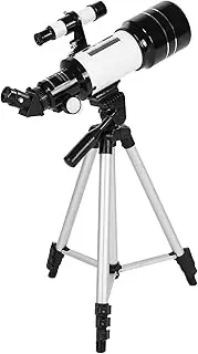 70mm Astronomical Telescope 150X High Power Monocular Telescope Refractor Spotting Scope with 5×24 Finder Scope Tripod Moon Filter 3X Barlow Lens for Star Gazing Watching Camping