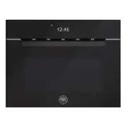 BERTAZZONI MODERN COMBI MICROWAVE OVEN - BLACK GLASS 45