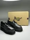 Dr. Martens 1461 Quad Fur Lined Platform Derby Distressed Metallic US sz 8
