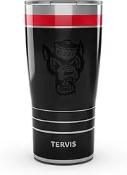 Tervis Traveler NC State Wolfpack - Night Game Triple Walled Insulated Tumbler Travel Cup Keeps Drinks Cold & Hot, 20oz, Stainless Steel