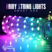 5-10M Waterproof Smart LED RGB Fairy String Lights Bluetooth App Remote Control