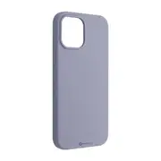 iPhone 14 Pro Max Soft Silicone Case Cover: Durable, Shock-Proof, Drop-Proof, Smooth Silky Exterior - Lavender Grey