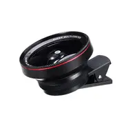 LQ-025 2-In-1 Lens Kit 0.6X Wide Angle+15X Macro Camera Lens With Universal Clip