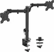 VIVO Full Motion Dual Monitor Desk Mount Clamp Vesa Stand W/Double Center Arm Joint, Fits Up to 32 Inch Screens (Stand-V102D)