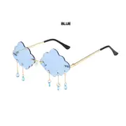 Fashion Rimless Sunglasses Women Vintage Clouds Tassel Steampunk Sunglasses Men Frameless Punk Glasses Shades UV400 Oculos