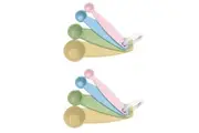 2x 4pc Cuisena Melamine Measuring Spoon Set Powder Liquid Scoop Baking Kitchen