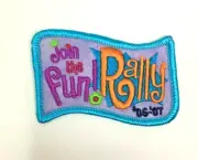 PATCH GSA Girl Scouts Join the Fun! Rally '06-'07 2006 2007 Purple Blue