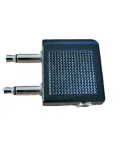 3.5mm to 2 x 3.5mm Airline Airplane Headphone Earphone Audio Adapter Converter