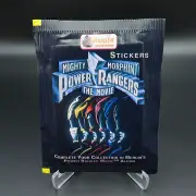 1995 MERLIN MMPR MIGHTY MORPHIN POWER RANGERS THE MOVIE STICKERS 6 PACK NEW
