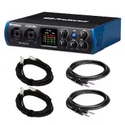 PreSonus Studio 24C USB Interface Bundle with XLR Cables & TRS Cables