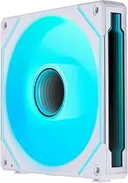 LIAN LI UF-RS-SLIN140-1W Case Fan Series UNI Fan SL-Infinity 140 Reverse Blade White Blade Inverted Model Daisy Chain Reversible Cable Module with Infinity Mirror