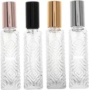 CALLARON 4pcs Mini Clear Glass Spray Bottles Portable Refillable Travel Containers for Perfumes Essential Oils and Cosmetics Lightweight Versatile for Travel and Outdoor Use