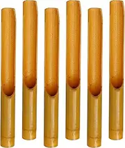 [Generic] Wooden Wind Chimes - Garden Bell Tubes | Natural Wind Chimes| Harmonious Sound Wind Chime for Garden Clearance | 6 Pieces Handcrafted Natural Wooden Wind Chimes for Porch Patio Garden Window