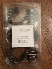 Threshold 12 Pack Bronze Finish-Shower Hooks Rust Resistance