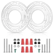 2 Pack Light Fixture Mounting Brackets, Ceiling Light Mounting Plate, Wall Light Mount Blocks with Silver