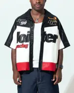 [LOITER] Loiter Racer Button Up Shirt Black/red - Size XL XL Black/Red