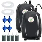 2PCS Fish Aqua Tank Aquarium Oxygen Pump Pond Air Bubble Disk Stone Aerator