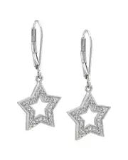 Silver 0.1 ct. tw. Diamond Earrings