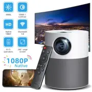 4K 1080P HD Bluetooth Video Projector Wifi USB HDMI Portable Home Projector