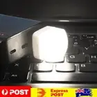 Mini USB Plug Lamp Computer Mobile Power Reading Book Light (White 2pcs)