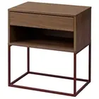 Ikea VIKHAMMER Nightstand, walnut veneer, 23 5/8x15 3/8 " 605.966.67 - NEW