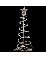 Northlight 3ft Lighted Spiral Cone Tree Outdoor Christmas Display