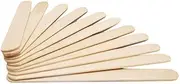 50 Pcs Wooden Ice Cream Sticks Wooden Popsicle Sticks Wood Sticks Kids Hand Crafts Art Cake Tool DIY Craft Sticks, No.01