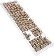 Uonlytech 104-key Replacement Mechanical Keyboard Key Caps Dual Design Full Set for DIY Non Colorful Computer Keyboard Caps