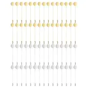 1-Set Flat Round Tray Lapel Pin, DIY Corsage Pin [3", Silver, Gold Tone]