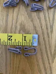 1 Pack Of Hook And eye Closure Fur/shearing. 12 Closures Per Pack. Pastel