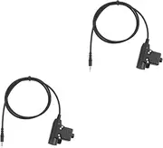 Gatuida 2pcs U94 Radio Headset Adapter 3.5mm Plug for Radio Adapter Push to Talk Function