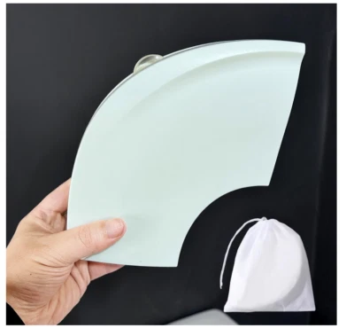 Foldable Travel Potty Seat for Toddlers with Hinge Lock & Suction Cups – White