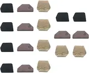 TUOREN 6 Sets of Violin Bow Accessories Include 6Pcs Plastic Violin Bow Plugs, 6Pcs Violin Bow Cork and 6Pcs Plastic Balanced Wedges for Violin or Viola Bow