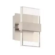 HOME DECORATORS COLLECTION Alberson 2-Light Chrome LED Bubble Glass Wall Sconce
