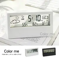 在飛比找Yahoo奇摩購物中心優惠-電子鐘 溫濕度計 溫度計 鬧鐘 溼度計 室內溫度計 溫度濕度