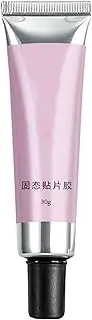 Solid Gel Nail Glue - Multifunctional Builder Nail Gel, Long Lasting Clear Uv Nail Glue, Strong Press on Nail Adhesive, Easy Application Solid Gel Nail Glue, Clear Uv Nail Glue for Salon and Home Use
