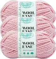 [Lion Brand Yarn] Wool-Ease Thick & Quick Yarn, Soft and Bulky Yarn for Knitting, Crocheting, and Crafting, 3 Pack, Rouge