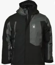 Spyder Youth Boys Full-Zip Flyte Ski Jacket Black/Grey