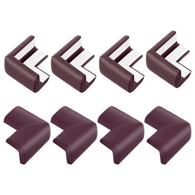 Corner Protectors, 8 Pcs Furniture Corner Guards and Edges Bumpers(Dark Brown)