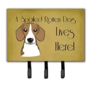 Carolines Treasures BB1487TH68 Beagle Spoiled Dog Lives Here Leash & Key Holder