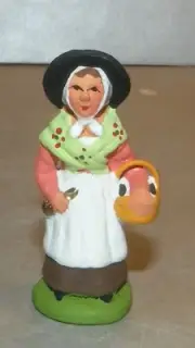 NEW Woman selling cheese, Santon Marcel Carbonel number 1